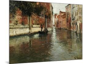 A Venetian Backwater-Fritz Thaulow-Mounted Giclee Print