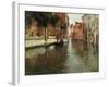 A Venetian Backwater-Fritz Thaulow-Framed Giclee Print