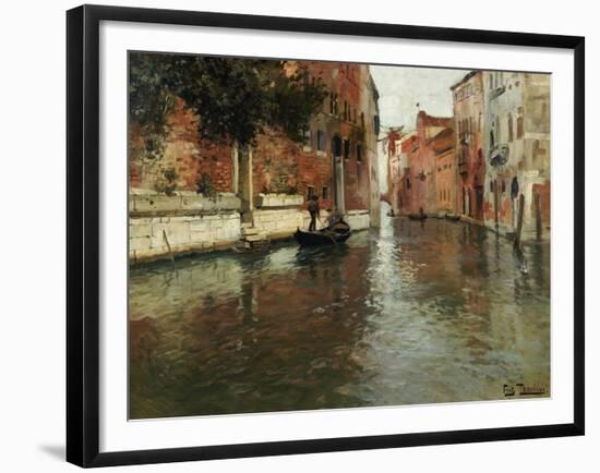 A Venetian Backwater-Fritz Thaulow-Framed Giclee Print