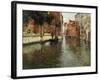 A Venetian Backwater-Fritz Thaulow-Framed Giclee Print