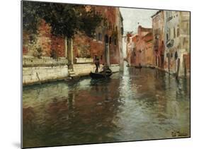 A Venetian Backwater-Fritz Thaulow-Mounted Giclee Print