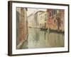 A Venetian Backwater-Frits Thaulow-Framed Giclee Print