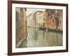 A Venetian Backwater-Frits Thaulow-Framed Giclee Print