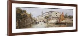 A Venetian Backwater-Antonio Maria Reyna Manescau-Framed Giclee Print