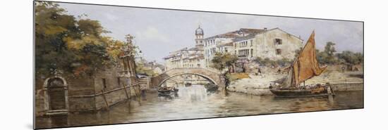 A Venetian Backwater-Antonio Maria Reyna Manescau-Mounted Premium Giclee Print