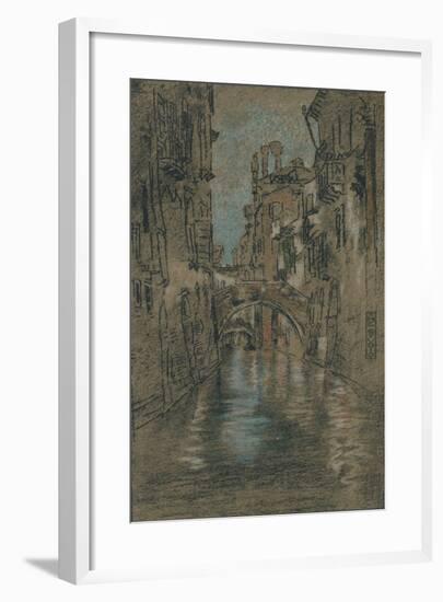 'A Venetian Canal', c1880-James Abbott McNeill Whistler-Framed Giclee Print