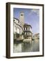 A Venetian Canal Scene. 1885-Senet Rafel-Framed Premium Giclee Print