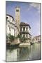 A Venetian Canal Scene. 1885-Senet Rafel-Mounted Premium Giclee Print