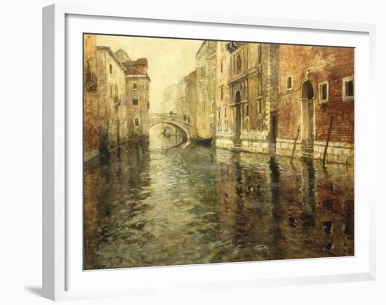 A Venetian Canal Scene-Fritz Thaulow-Framed Giclee Print