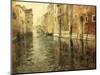 A Venetian Canal Scene-Fritz Thaulow-Mounted Giclee Print