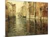 A Venetian Canal Scene-Fritz Thaulow-Mounted Giclee Print