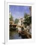 A Venetian Canal Scene-Rubens Santoro-Framed Giclee Print