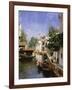 A Venetian Canal Scene-Rubens Santoro-Framed Giclee Print