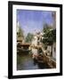 A Venetian Canal Scene-Rubens Santoro-Framed Giclee Print