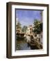 A Venetian Canal Scene-Rubens Santoro-Framed Giclee Print