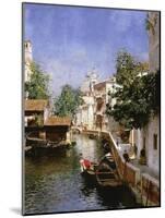 A Venetian Canal Scene-Rubens Santoro-Mounted Giclee Print