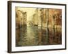 A Venetian Canal Scene-Frits Thaulow-Framed Giclee Print