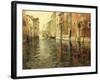 A Venetian Canal Scene-Frits Thaulow-Framed Giclee Print