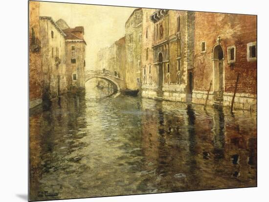 A Venetian Canal Scene-Frits Thaulow-Mounted Giclee Print