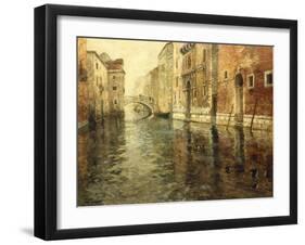 A Venetian Canal Scene-Frits Thaulow-Framed Giclee Print