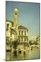 A Venetian Canal Scene-Martin Rico y Ortega-Mounted Premium Giclee Print