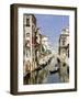 A Venetian Canal with the Scuola Grande Di San Marco and Campo San Giovanni E Paolo, Venice-Rubens Santoro-Framed Giclee Print