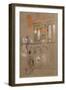 A Venetian Courtyard-James Abbott McNeill Whistler-Framed Giclee Print