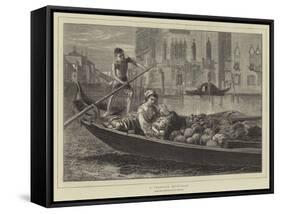 A Venetian Fruit-Boat-Walter Goodall-Framed Stretched Canvas