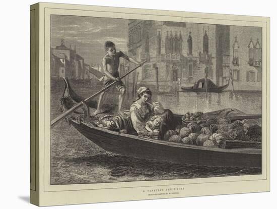 A Venetian Fruit-Boat-Walter Goodall-Stretched Canvas