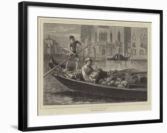 A Venetian Fruit-Boat-Walter Goodall-Framed Giclee Print