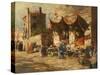 A Venetian Fruit Stall, 1896-George Charles Haite-Stretched Canvas