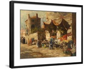 A Venetian Fruit Stall, 1896-George Charles Haite-Framed Giclee Print