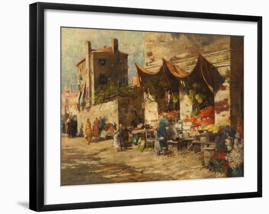 A Venetian Fruit Stall, 1896-George Charles Haite-Framed Giclee Print