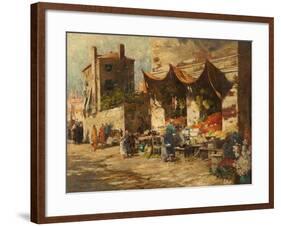 A Venetian Fruit Stall, 1896-George Charles Haite-Framed Giclee Print