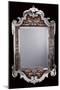 A Venetian Glass Framed Wall Mirror, Late 19th or Early 20th Century-null-Mounted Giclee Print