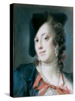 A Venetian Lady from the House of Barbarigo (Caterina Sagredo Barbarig), Ca 1735-1739-Rosalba Giovanna Carriera-Stretched Canvas