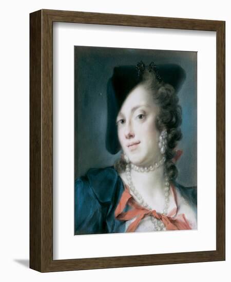 A Venetian Lady from the House of Barbarigo (Caterina Sagredo Barbarig), Ca 1735-1739-Rosalba Giovanna Carriera-Framed Giclee Print