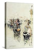 A Venetian Regatta, 1891-Childe Hassam-Stretched Canvas