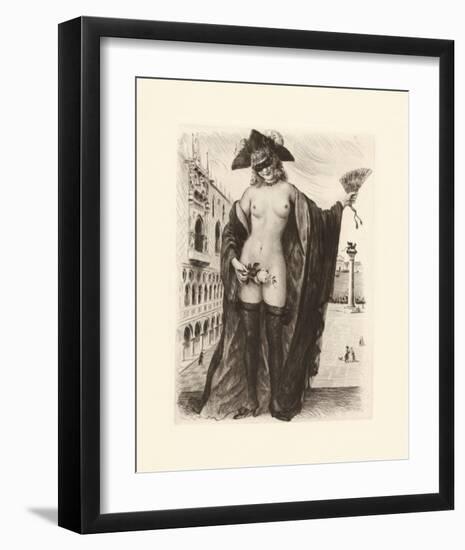 A Venetian Rose-Gabriel Ferrier-Framed Premium Giclee Print