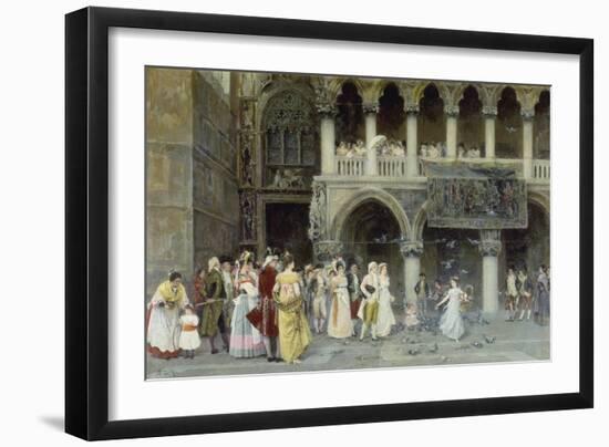 A Venetian Wedding, 1900-Gabriel Puig Roda-Framed Giclee Print