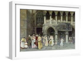 A Venetian Wedding, 1900-Gabriel Puig Roda-Framed Giclee Print