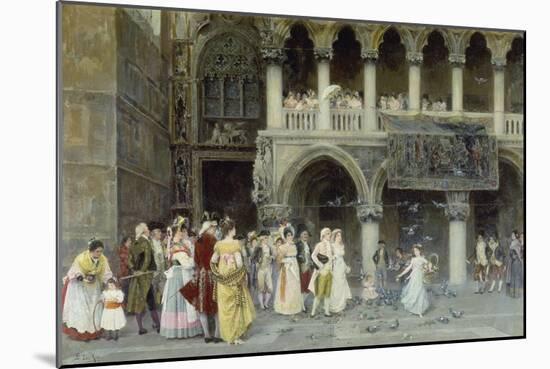 A Venetian Wedding, 1900-Gabriel Puig Roda-Mounted Giclee Print