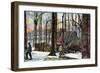 A Vermont Maple Sugar Camp, USA, Early 20th Century-null-Framed Giclee Print