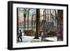 A Vermont Maple Sugar Camp, USA, Early 20th Century-null-Framed Giclee Print