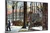 A Vermont Maple Sugar Camp, USA, Early 20th Century-null-Mounted Giclee Print