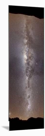 A Vertical Panorama Showing the Milky Way-null-Mounted Photographic Print