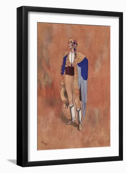 "A Very Clever Picador Named Lucas"-René Bull-Framed Giclee Print