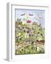 A Very Happy Farming Village-Gordana Delosevic-Framed Giclee Print