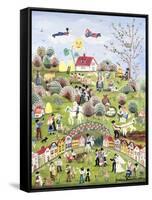 A Very Happy Farming Village-Gordana Delosevic-Framed Stretched Canvas