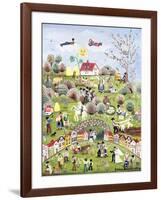 A Very Happy Farming Village-Gordana Delosevic-Framed Giclee Print